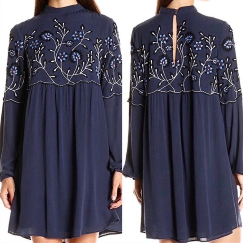 Parker Sadie Embroidered Babydoll Dress